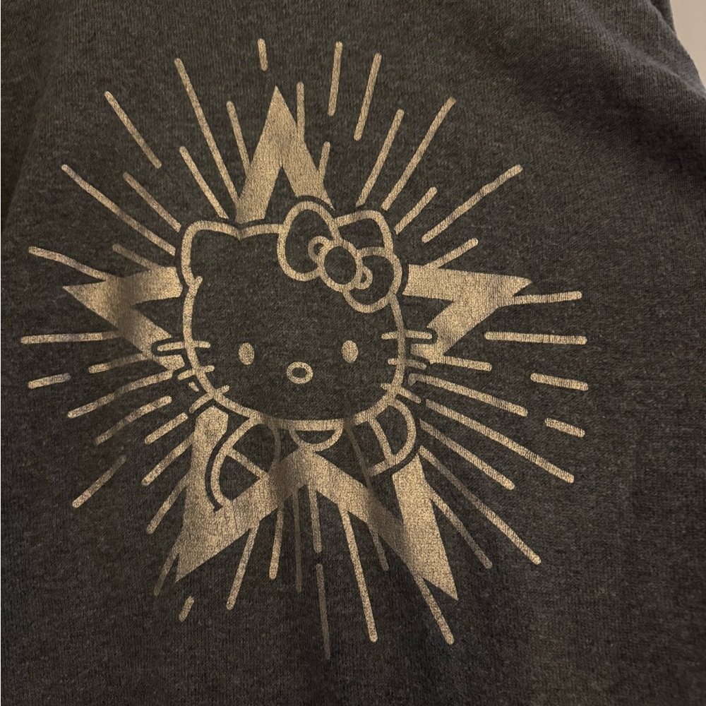 Torrid Hello Kitty Gray and Gold Sweater